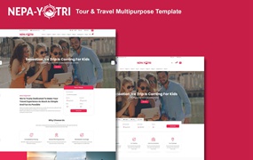 旅游预订网站模板 Nepayatri – Tour & Travel Multipurpose Template