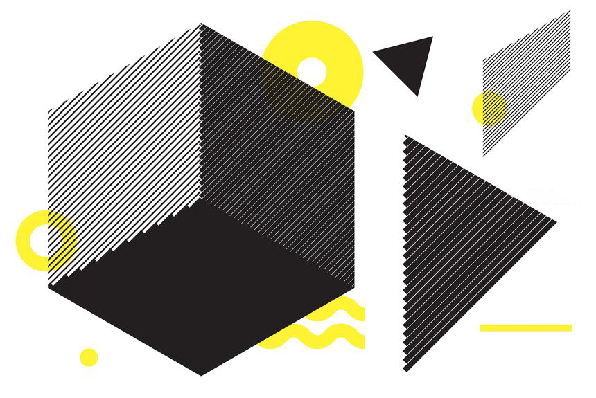 PNG素材-60款极简设计抽象几何图形矢量海报PNG元素 图片素材 第16张