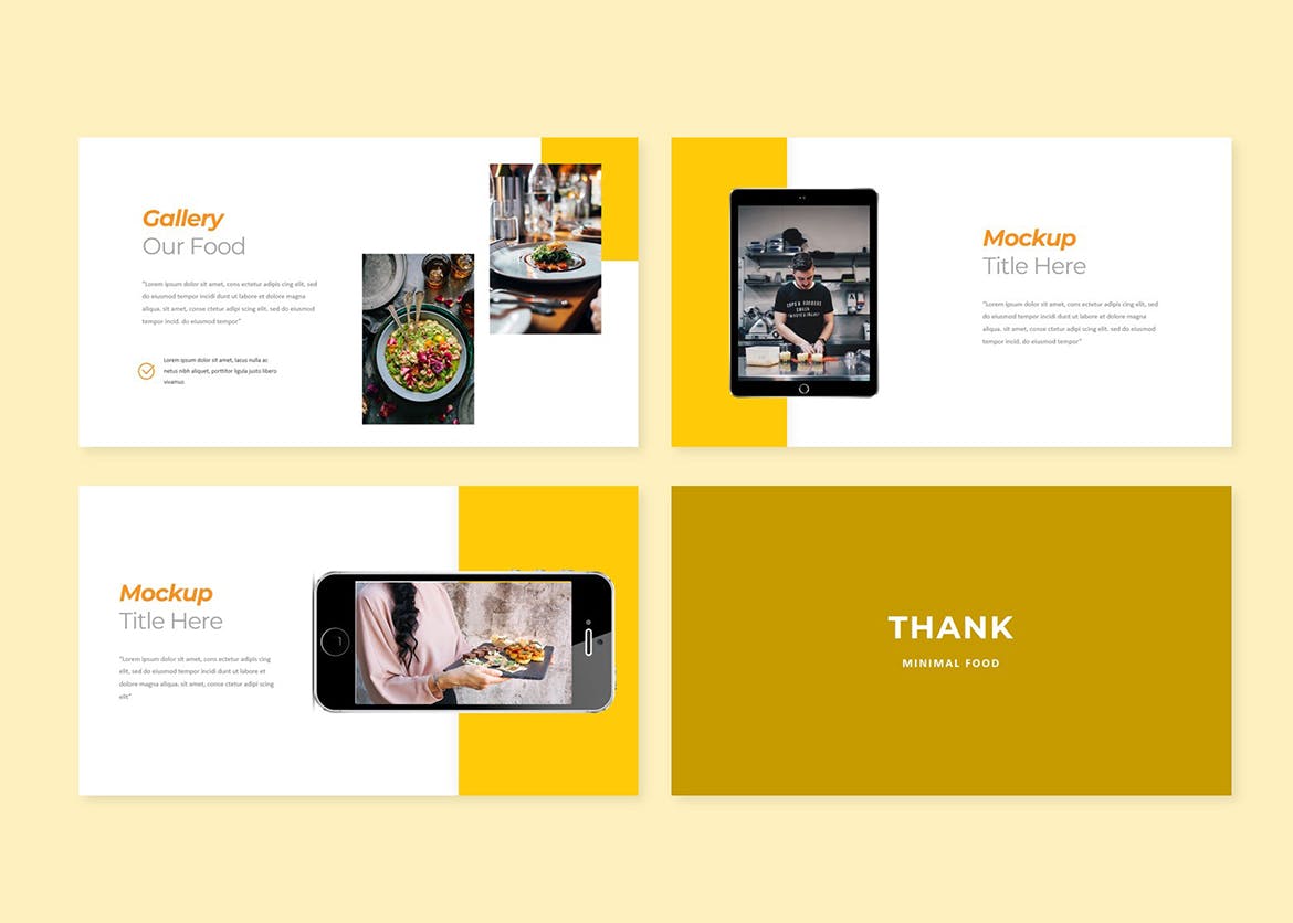 美食食品展示谷歌幻灯片模板 kuyaku Foods Google Slide 幻灯图表 第5张