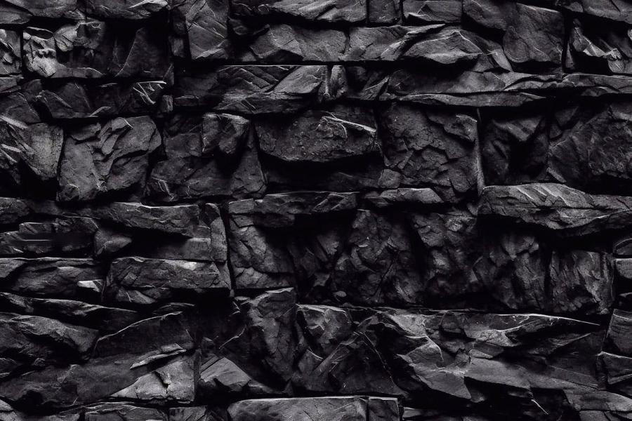 背景素材-3D抽象黑色石头砖墙无缝拼接背景图片素材 图片素材 第11张