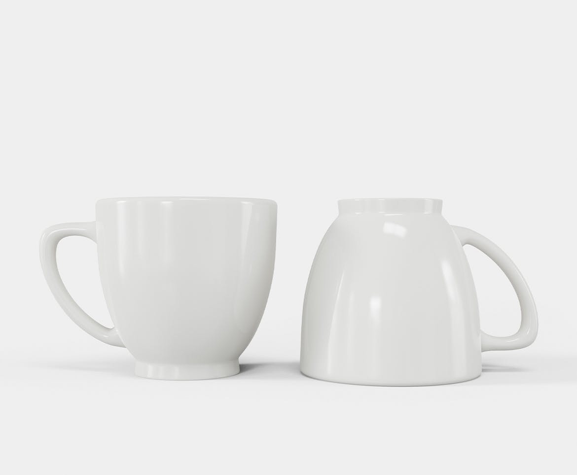 陶瓷杯子设计展示样机模板 Cups Mockup 样机素材 第2张