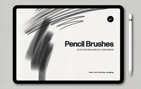 铅笔素描Procreate笔刷 Basic Pencil Procreate Brushes