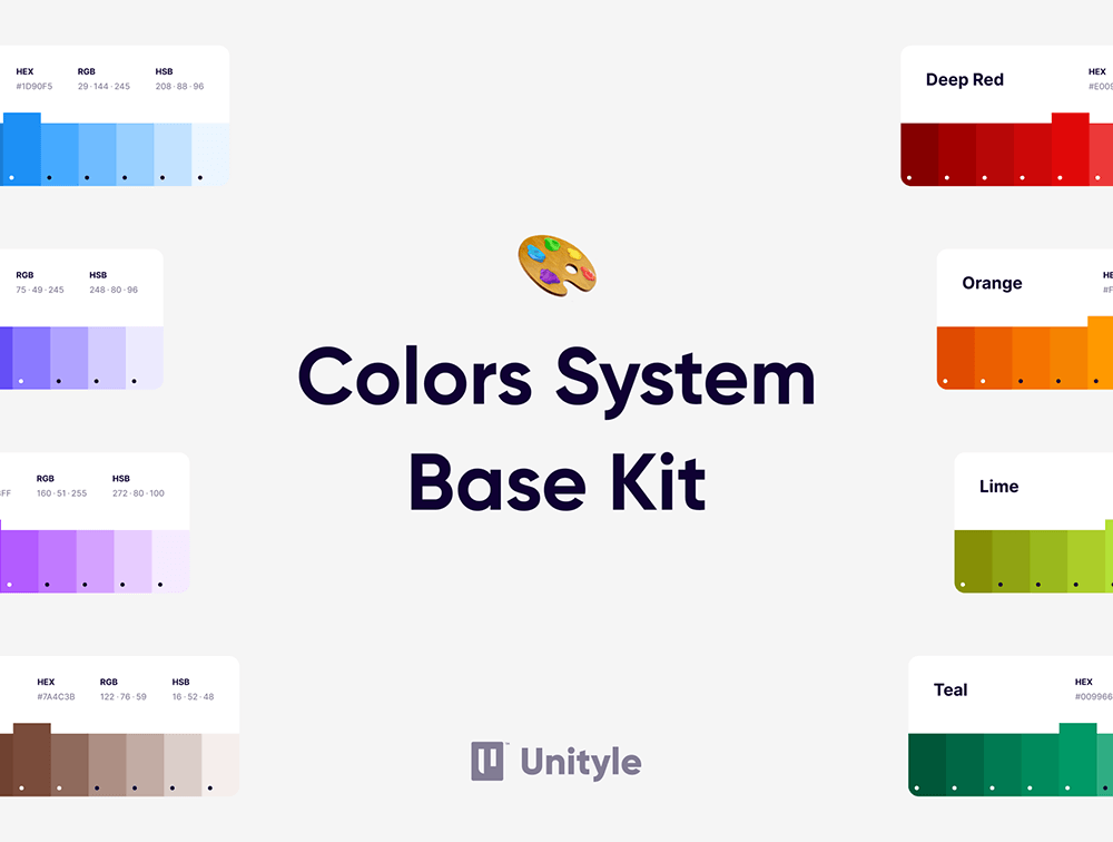 颜色系统基础套件 设计素材 第1张