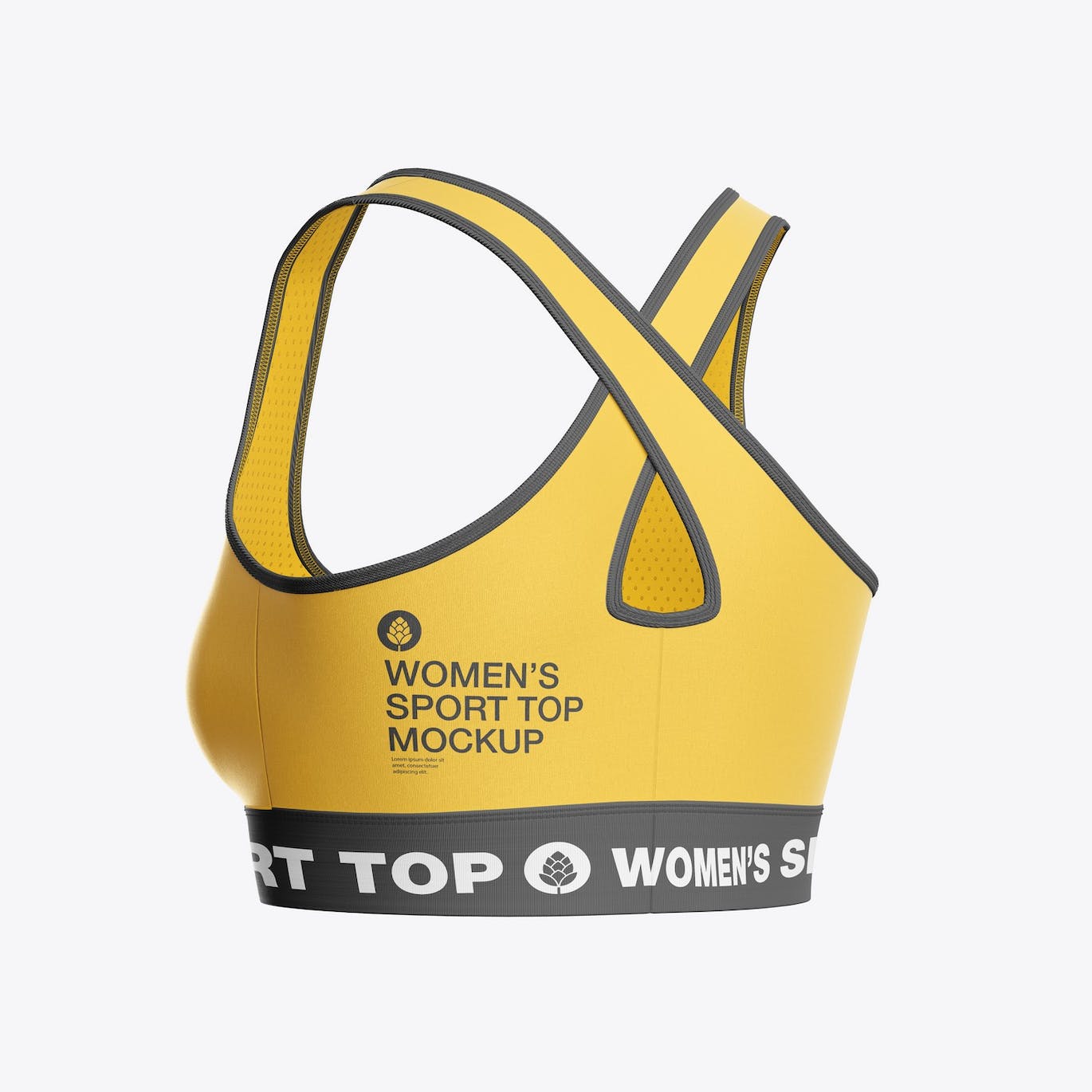 女子运动内衣品牌设计样机 Women’s Sports Top Mockup 样机素材 第4张