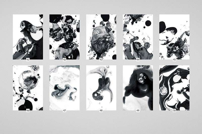 100张水墨风流体纹理背景图片素材JPG 图片素材 第10张