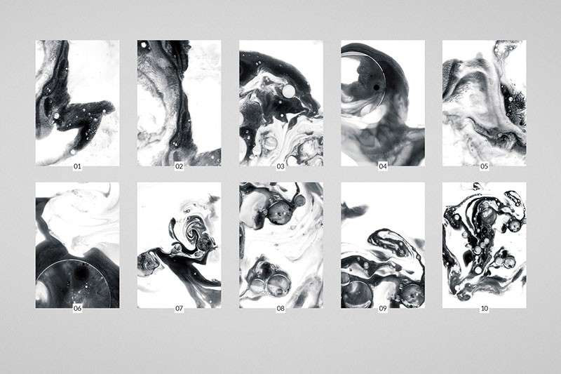 100张水墨风流体纹理背景图片素材JPG 图片素材 第6张