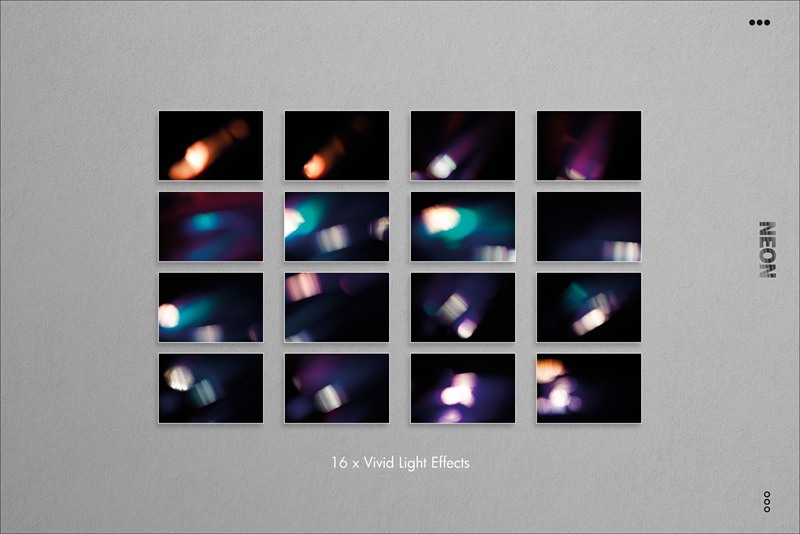 120种赛博朋克光学捕获高分辨率模拟霓虹灯泄漏发光叠加层图片素材 图片素材 第18张