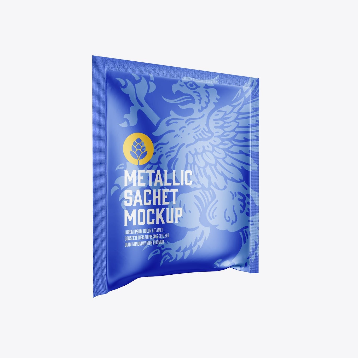 金属材质包装袋设计样机图 Metallic Sachet Mockup 样机素材 第3张