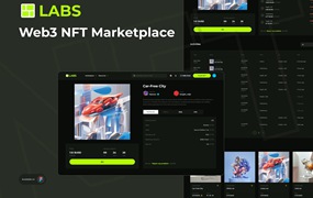 NFT市场网站样式Web3 UI套件 Bid NFT Web3 Marketplace