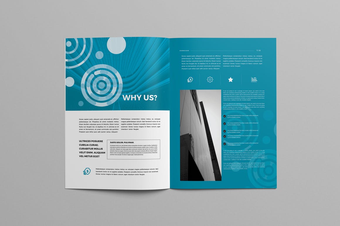 公司简介手册宣传册模板 Business Company Brochure 幻灯图表 第2张