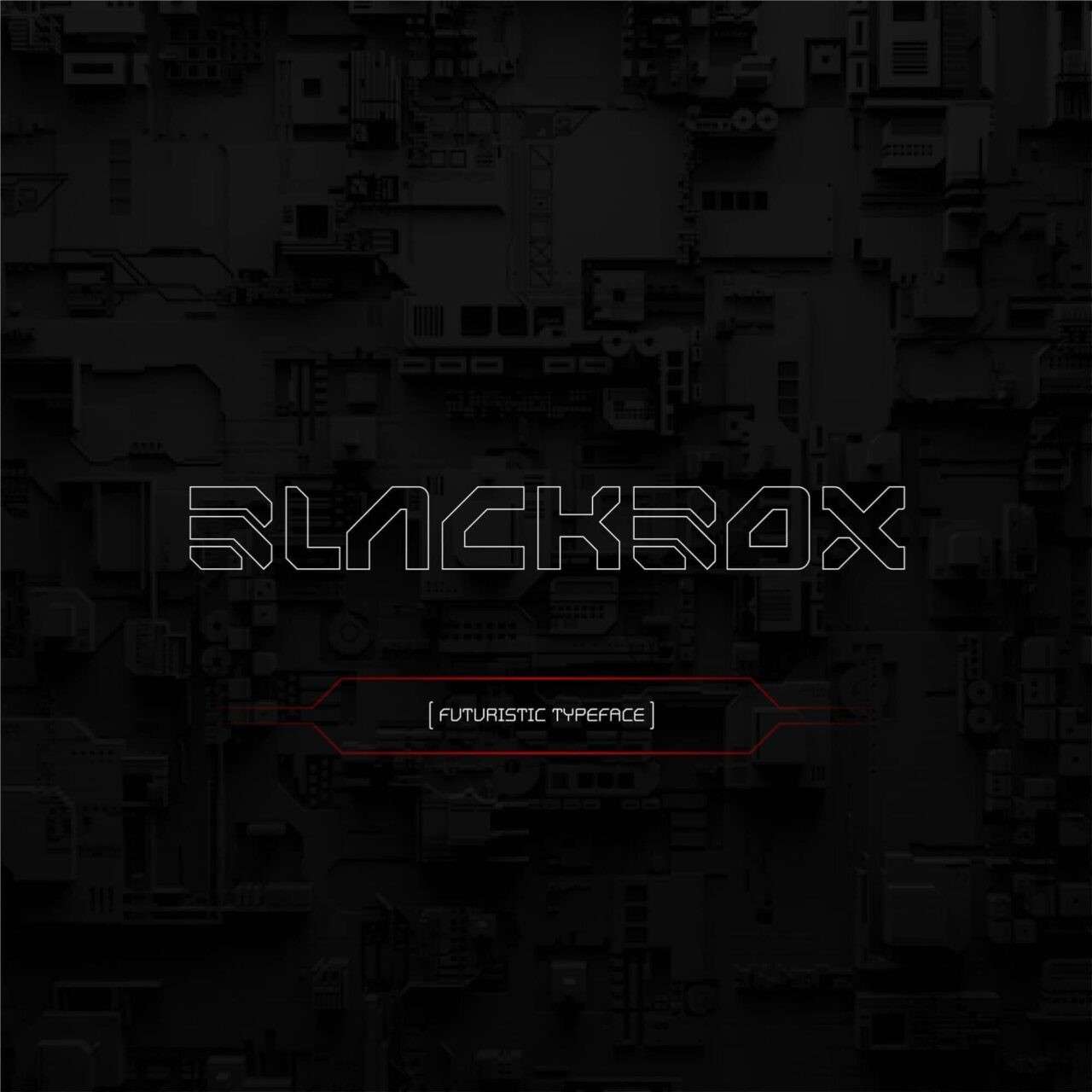 Blackbox赛博科幻英文字体 设计素材 第4张