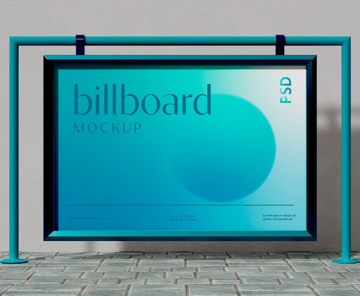 站台海报广告牌样机psd模板 Billboard Mockup 样机素材 第3张