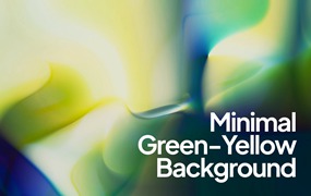 极简绿黄色渐变背景素材 Minimal Green Yellow Background