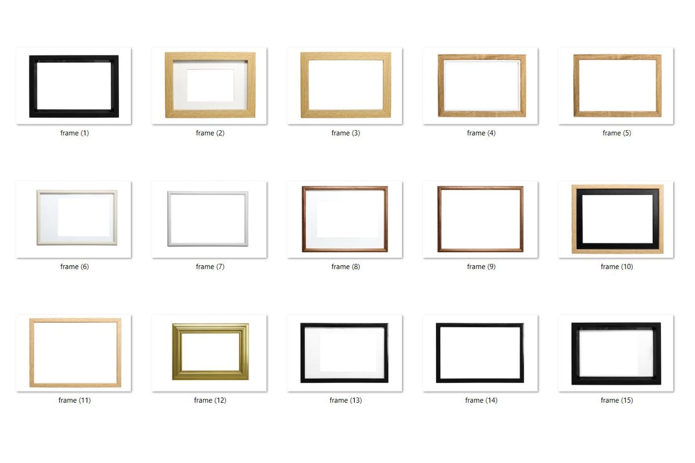 15个相框照片叠层素材 15 Photo Frames Overlays HQ 样机素材 第2张