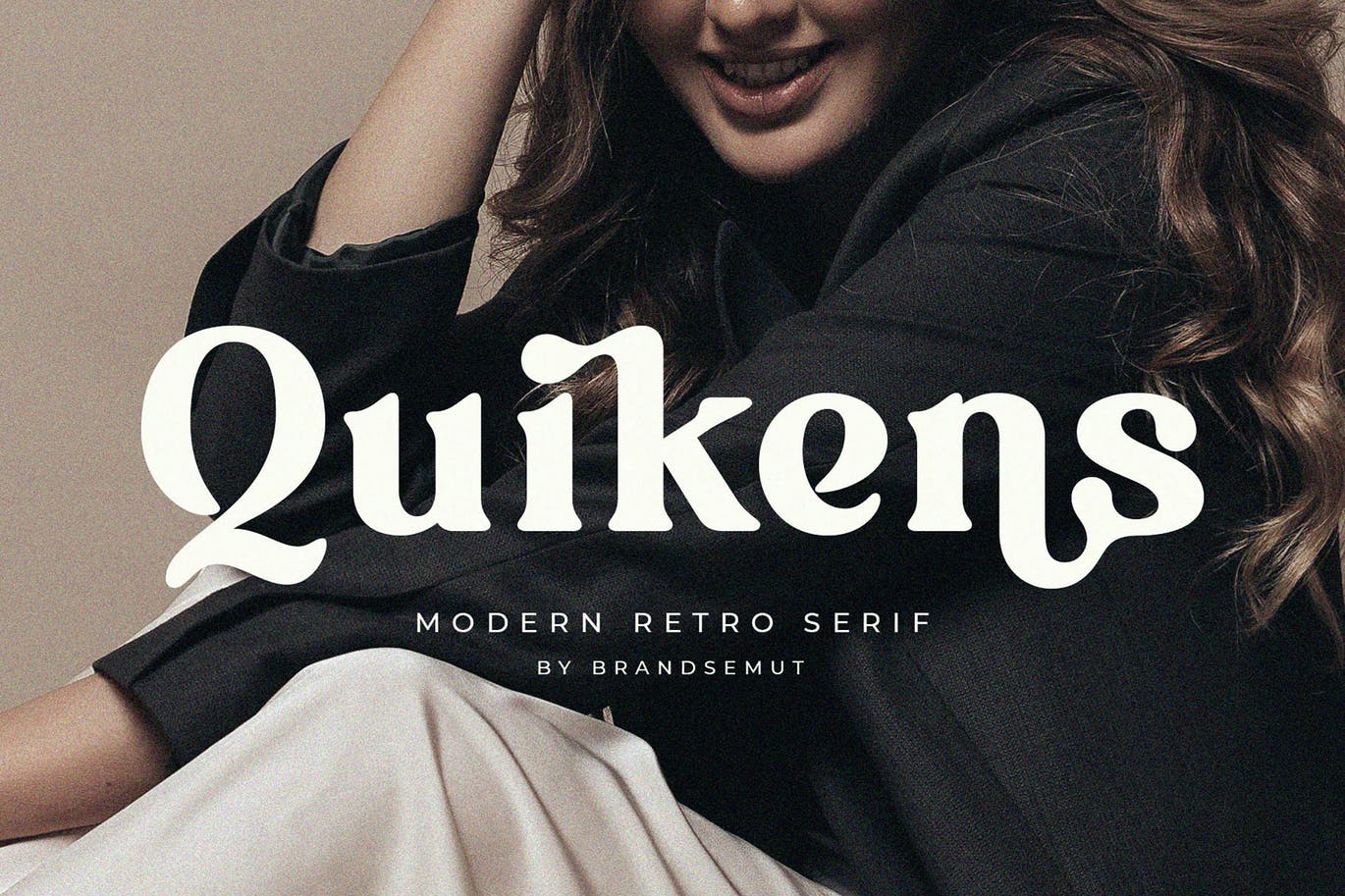 现代复古衬线字体素材 Quikens – Modern Retro Serif 设计素材 第1张