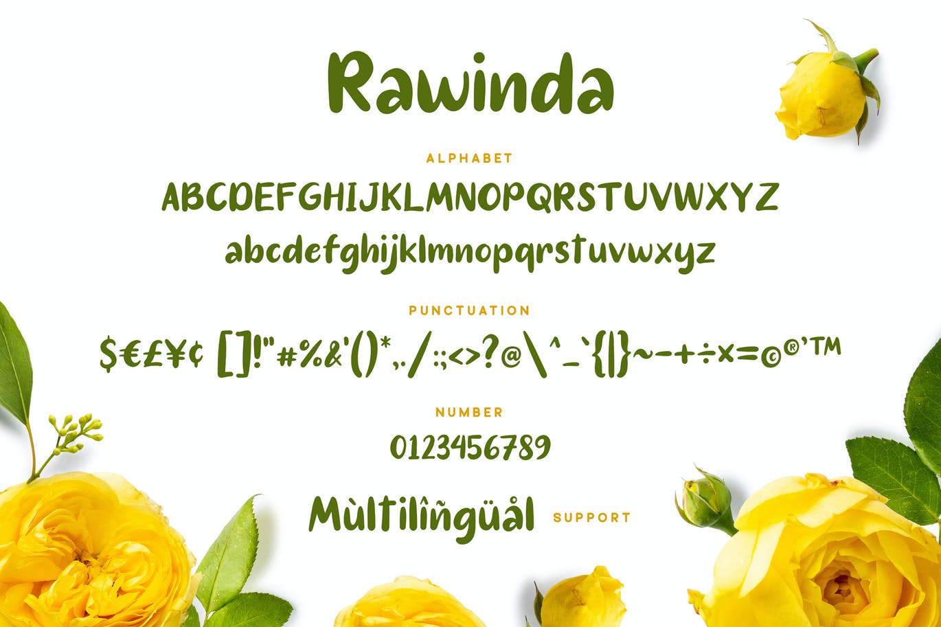 现代甜美手写字体素材 Rawinda Font 设计素材 第2张
