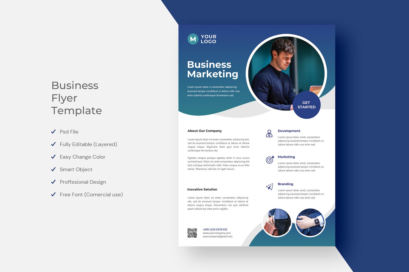 商业营销宣传单PSD素材 Business Flyer 设计素材 第1张