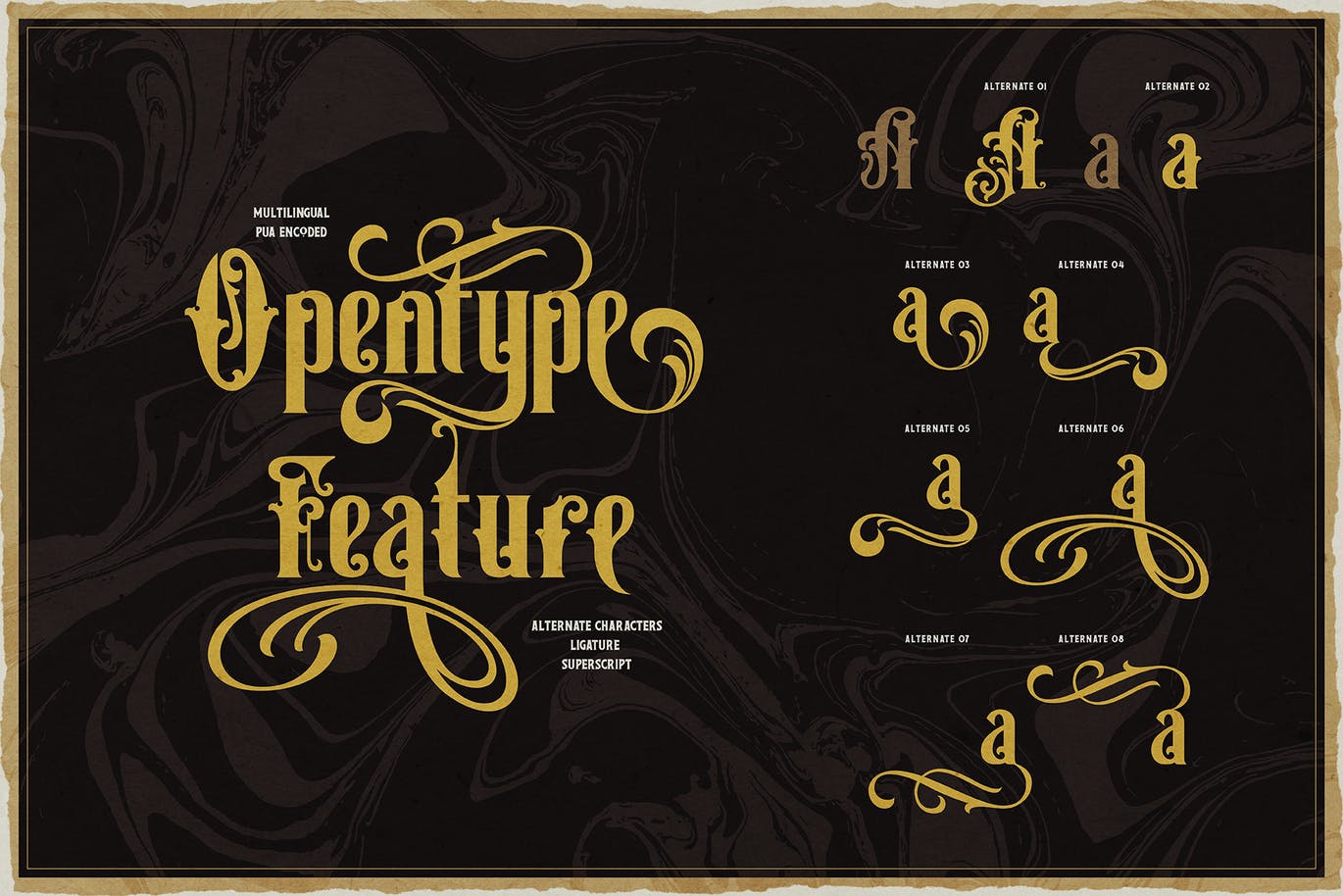 复古维多利亚版式设计衬线字体素材 Victorian Letterhead 设计素材 第4张
