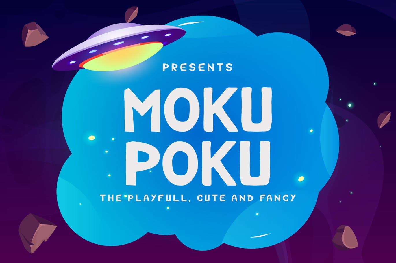 粗体风格无衬线字体素材 Mokupoku | Playful Font 设计素材 第1张