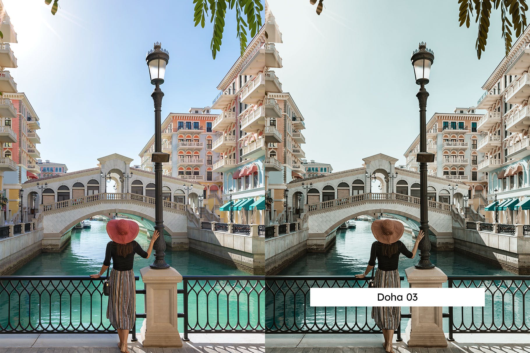 20个旅拍风景景观城市建筑迪拜卡塔尔风景Lightroom预设和LUT 插件预设 第3张