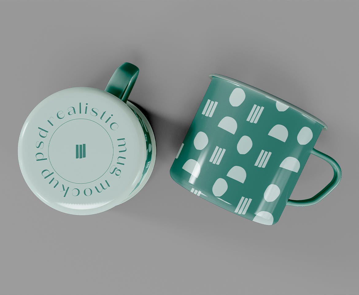 陶瓷咖啡马克杯杯身设计样机模板v2 Ceramic Mugs Mockup 样机素材 第2张