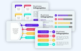 步骤计划信息图表模板 Premium Infographics Template
