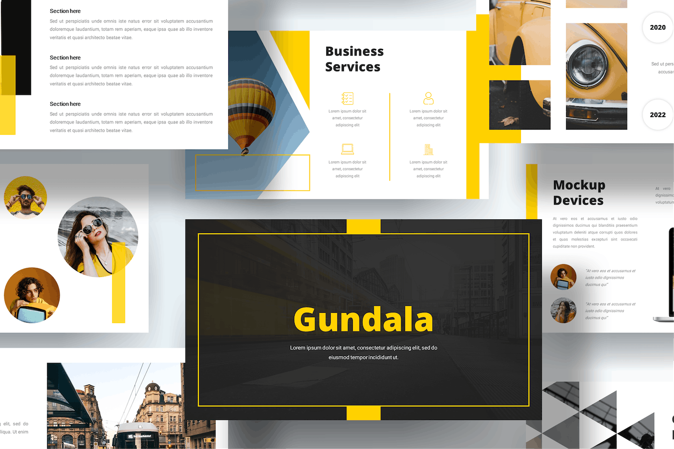 现代多用途PPT设计模板 Gundala – Modern Multipurpose PowerPoint 幻灯图表 第1张