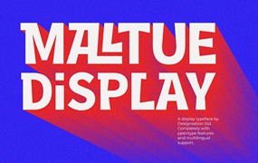 连字无衬线英文字体素材 Maltue Experimental Display