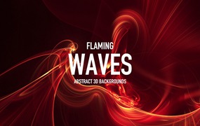 火焰波浪线条背景 Flaming Waves Backgrounds