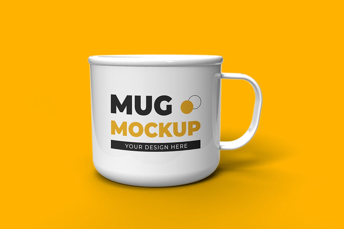 金属水杯外观设计样机图 Metal Mug Mock-up 样机素材 第4张
