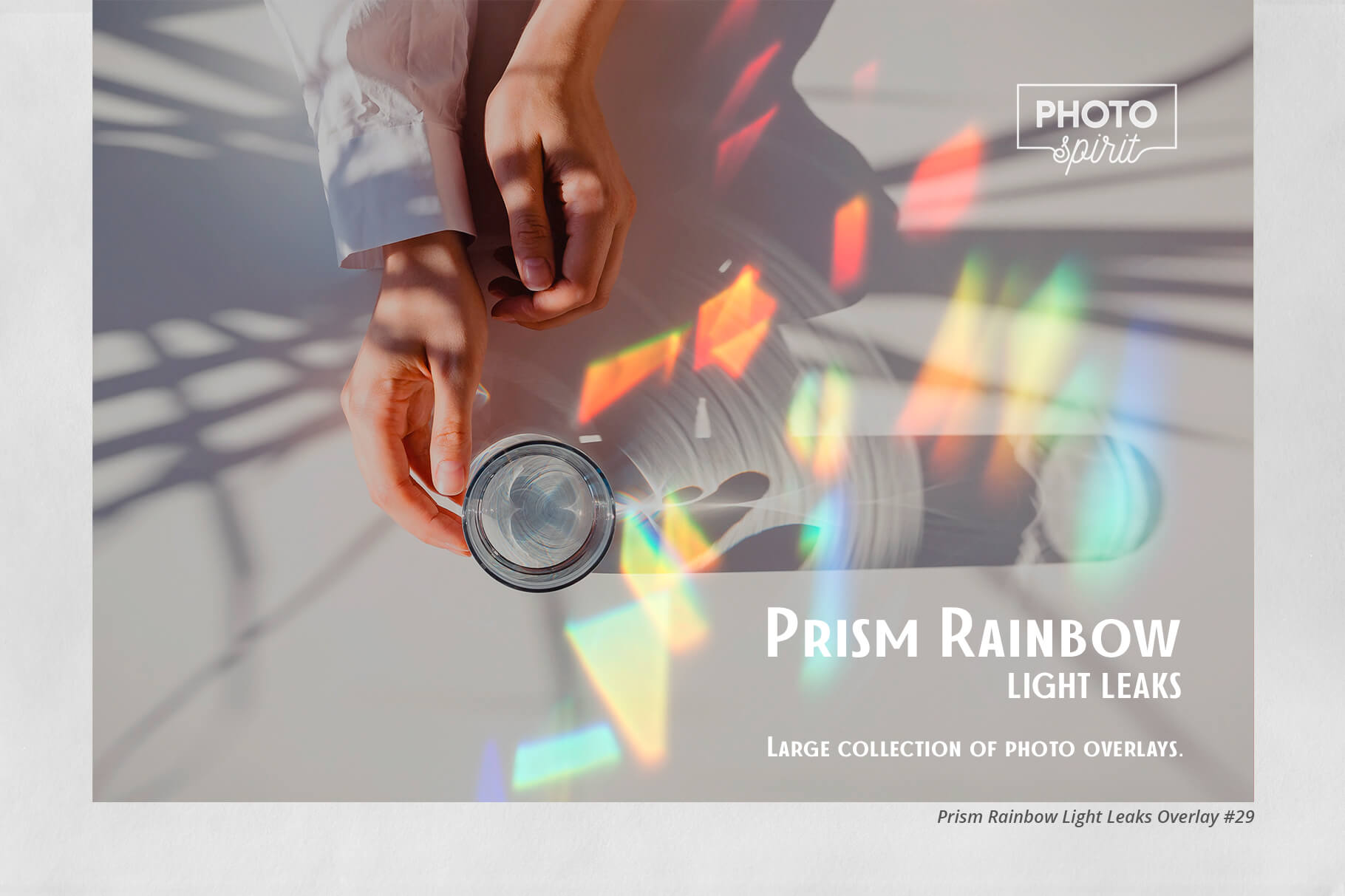 44个摄影后期棱镜彩虹光泄漏迭加JPG迭加素材 Prism Rainbow Light Leaks Overlays 图片素材 第1张