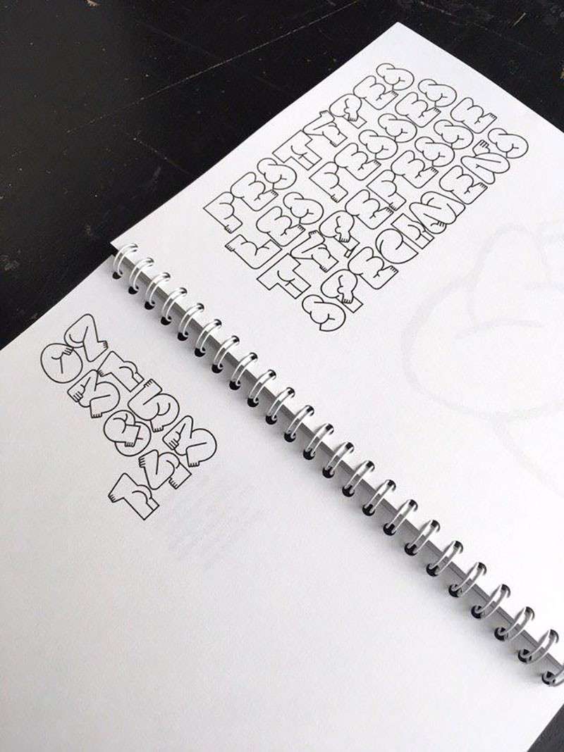 Typefesse有趣的“翘臀”字体，免费可商用 设计素材 第3张