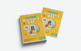 母亲节快乐节日宣传单模板下载 Happy Mother’s Day Template
