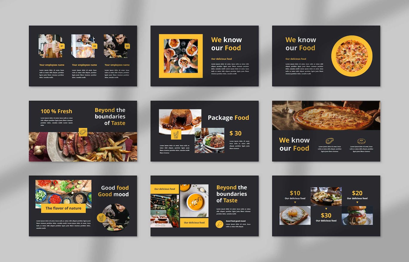 餐厅餐馆美食谷歌幻灯片模板下载 Sugawa Restaurant Google Slides 幻灯图表 第4张