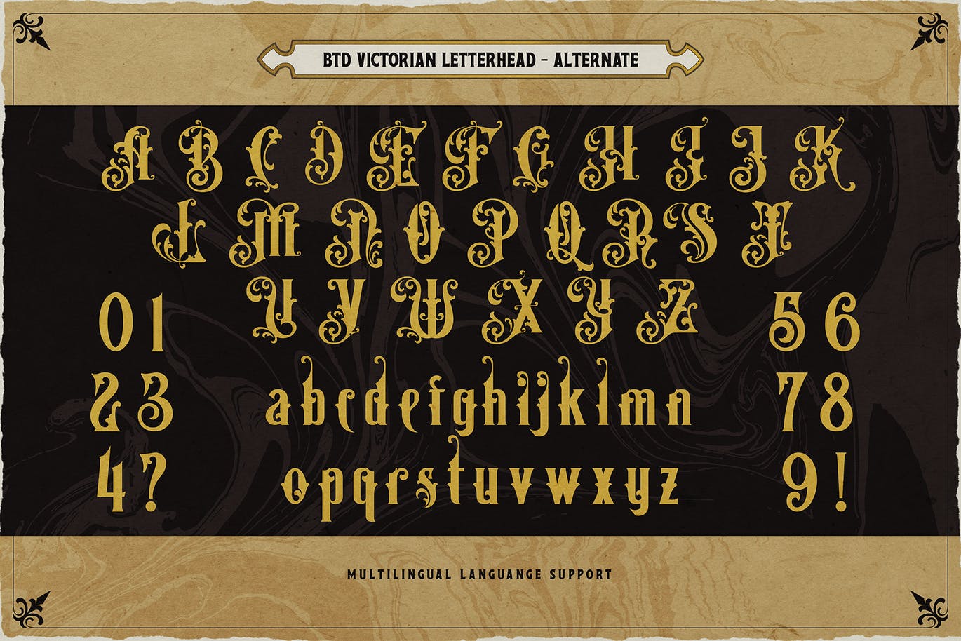 复古维多利亚版式设计衬线字体素材 Victorian Letterhead 设计素材 第12张