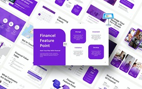 紫色金融财务Keynote演示文稿 Financel Purple Modern Financial Keynote