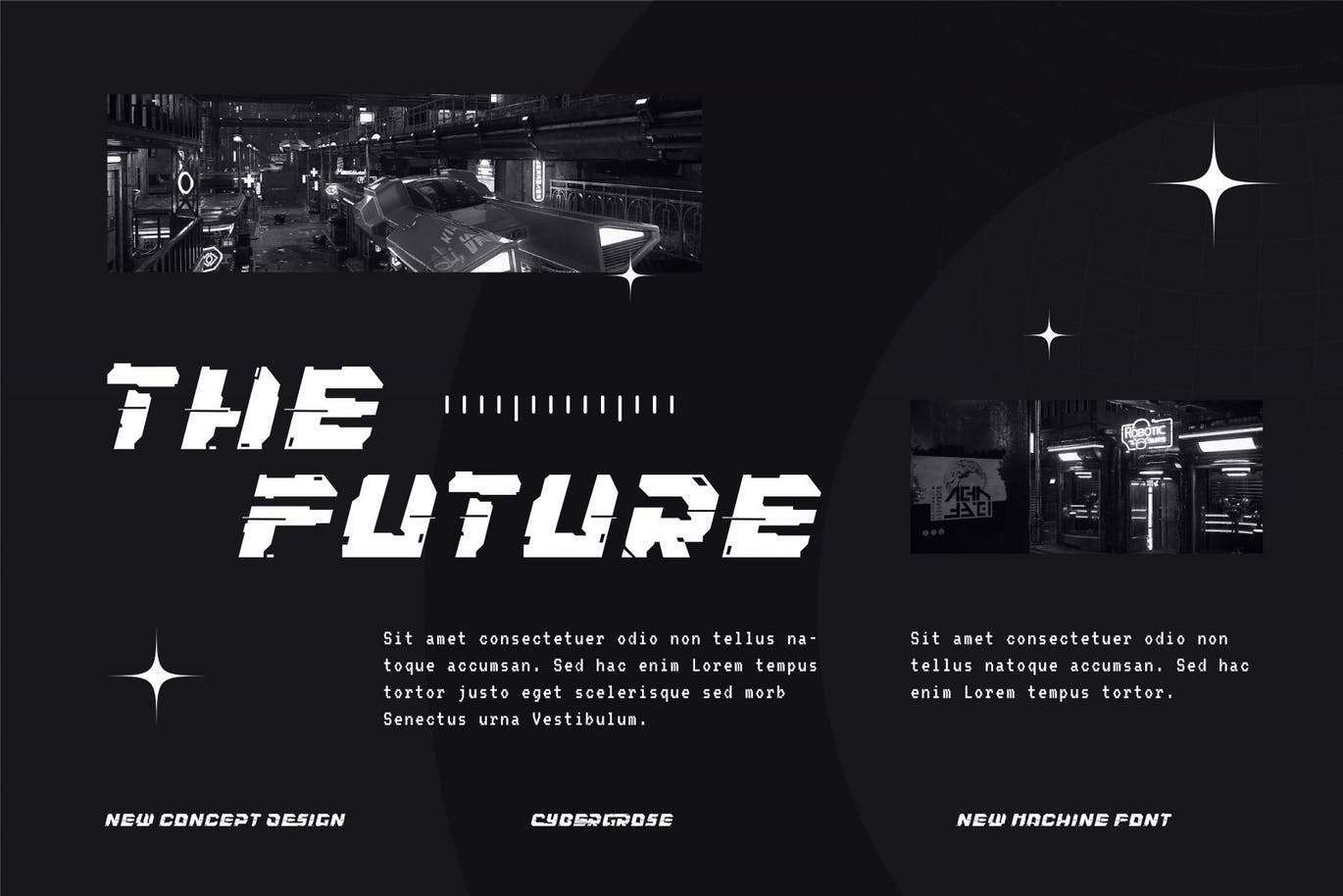 未来赛博朋克风字体素材 Cybergrose – Cyberpunk Display Font 设计素材 第6张