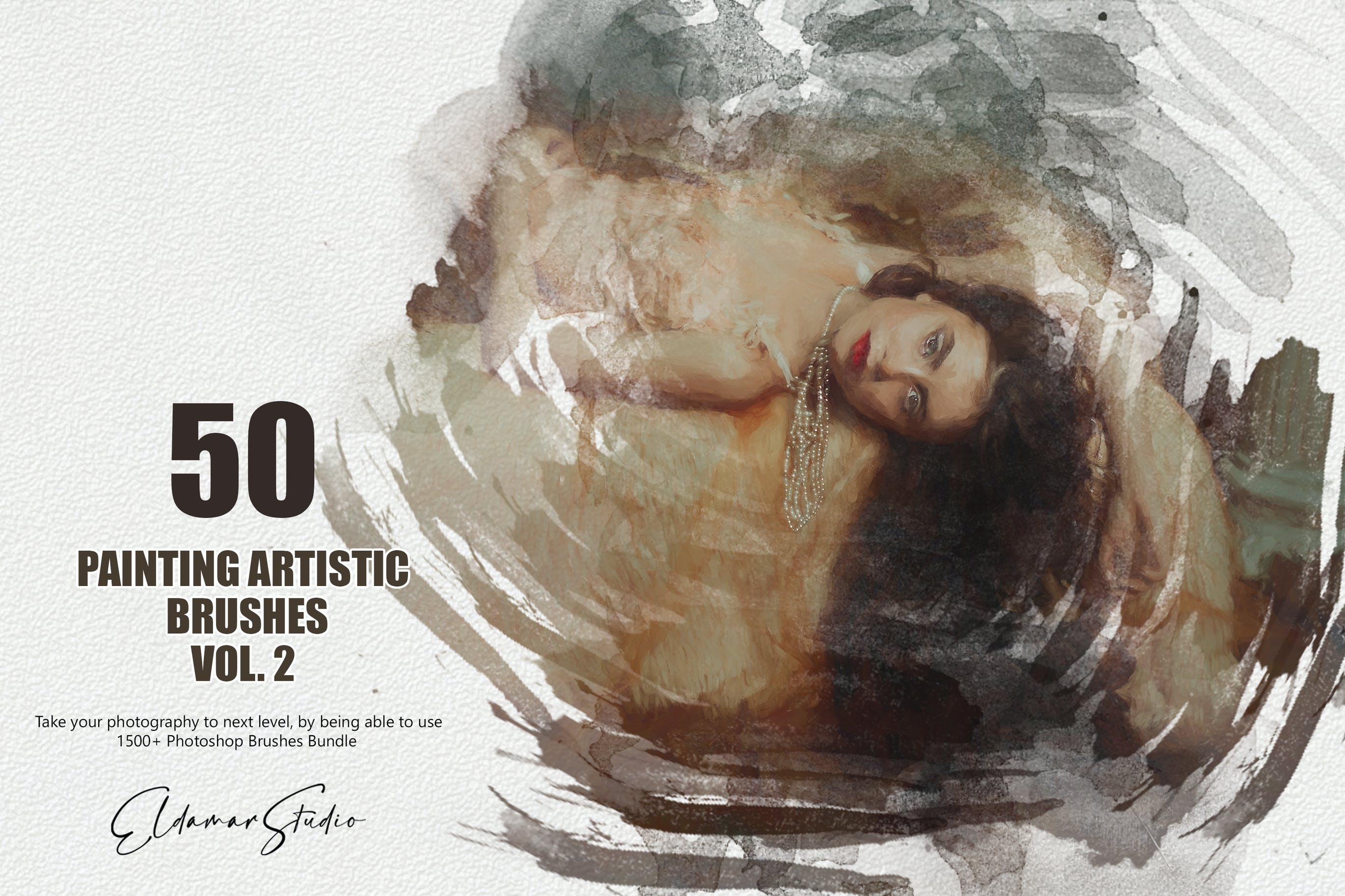 50个水彩艺术绘画笔刷素材v2 50 Painting Artistic Brushes – Vol. 2 笔刷资源 第1张