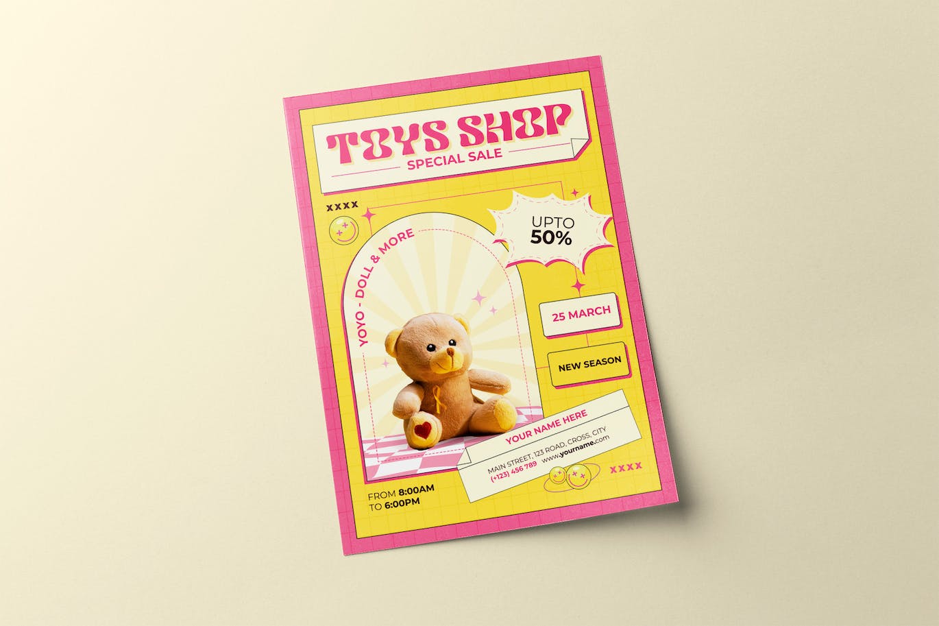玩具店销售海报设计模板 Toys Shop Sale Flyer 设计素材 第1张