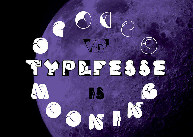 Typefesse有趣的“翘臀”字体，免费可商用 设计素材 第1张