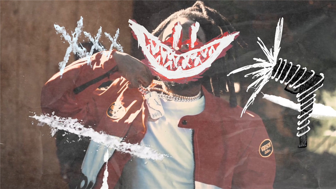 CINEPACKS 新潮嘻哈手绘画笔油漆纸张划痕刮擦纹理冻结帧转场过渡+声音效果包 WHITE OUT FX 影视音频 第3张
