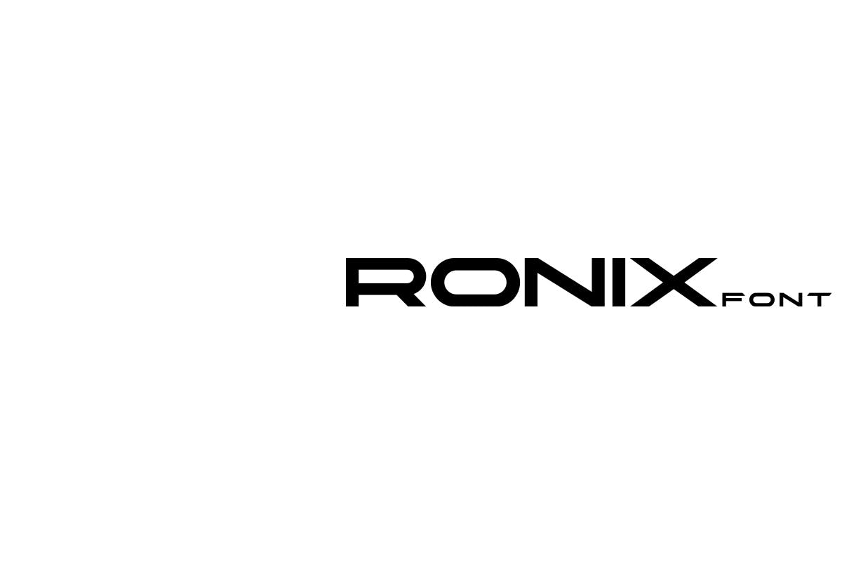 未来高科技风格无衬线字体素材 Ronix Font 设计素材 第1张
