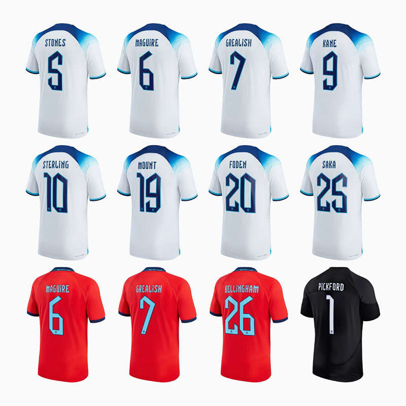2022年世界杯英格兰队球衣字体 设计素材 第2张