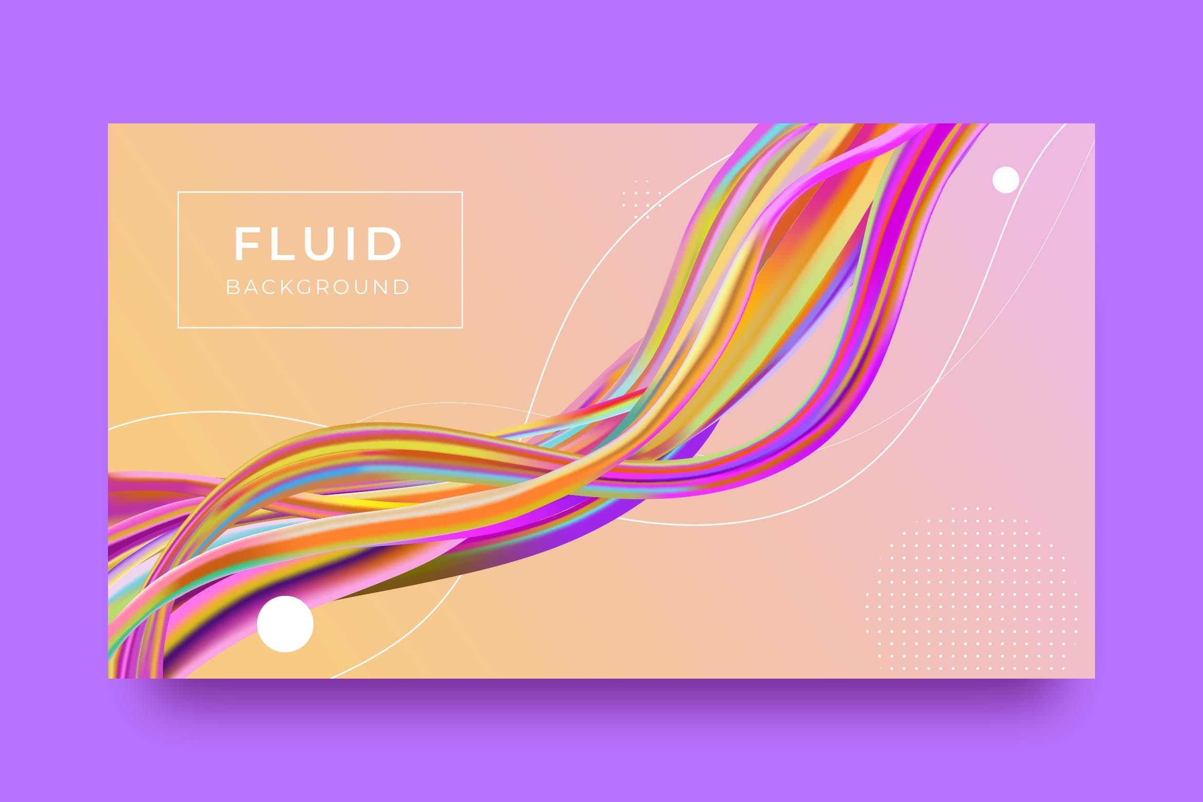 彩色液体抽象背景模板v4 Liquid Abstract Background 图片素材 第1张