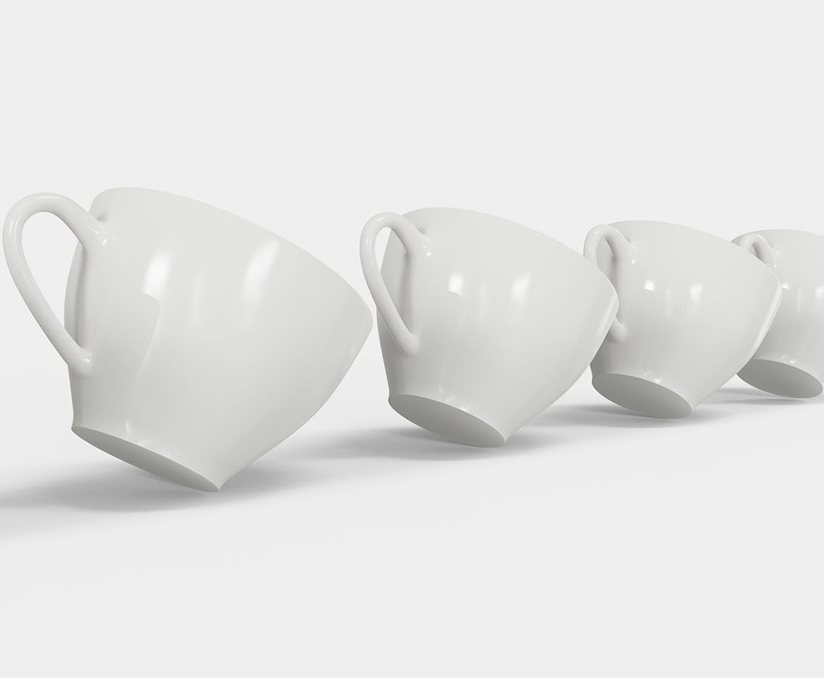 陶瓷咖啡马克杯杯身设计样机模板v7 Ceramic Mugs Mockup 样机素材 第3张