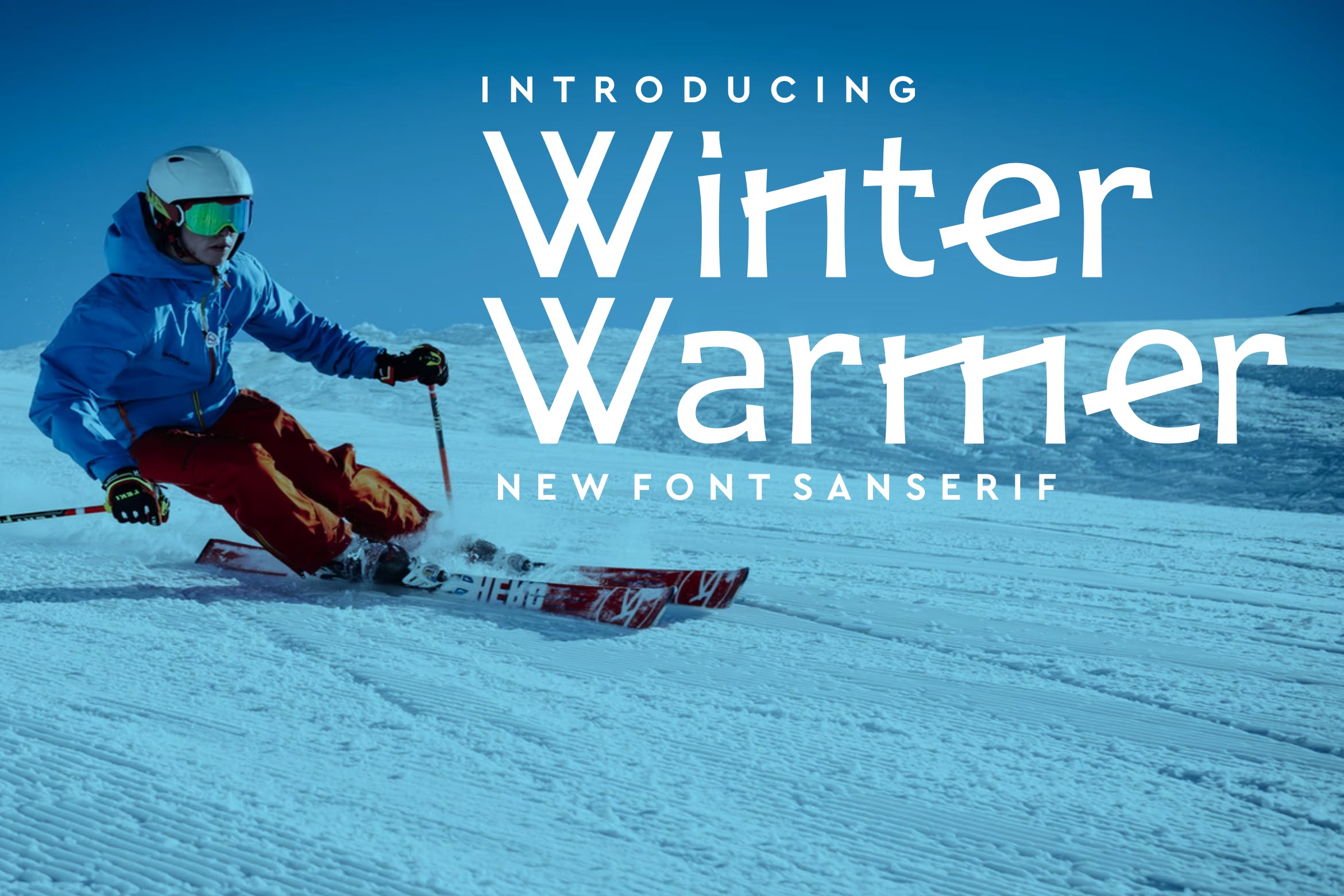 冬季主题无衬线字体 Winter Warmer Font 设计素材 第1张