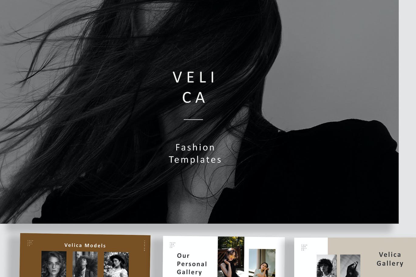 时尚商业品牌谷歌幻灯片创意模板 Velica Fashion Google Slides 幻灯图表 第1张