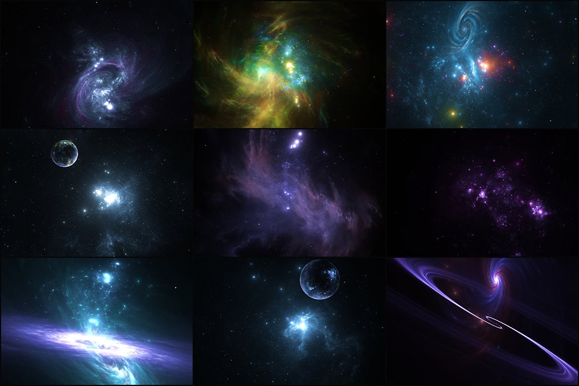 50个深空太空背景素材v1 50 Deep Space Backgrounds – Vol. 1 图片素材 第4张