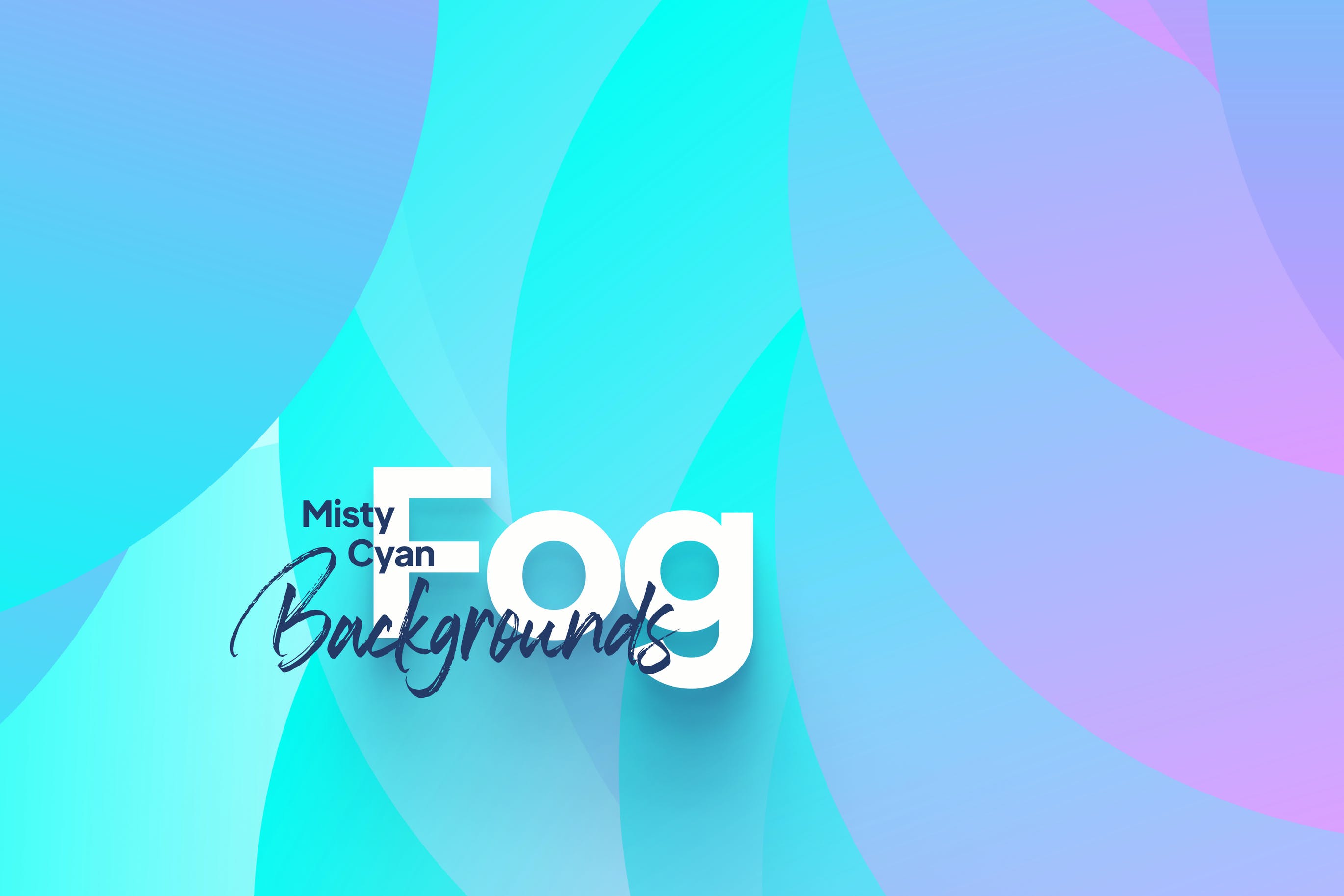 朦胧青色背景素材 Misty Cyan Fog Background Pack APP UI 第1张