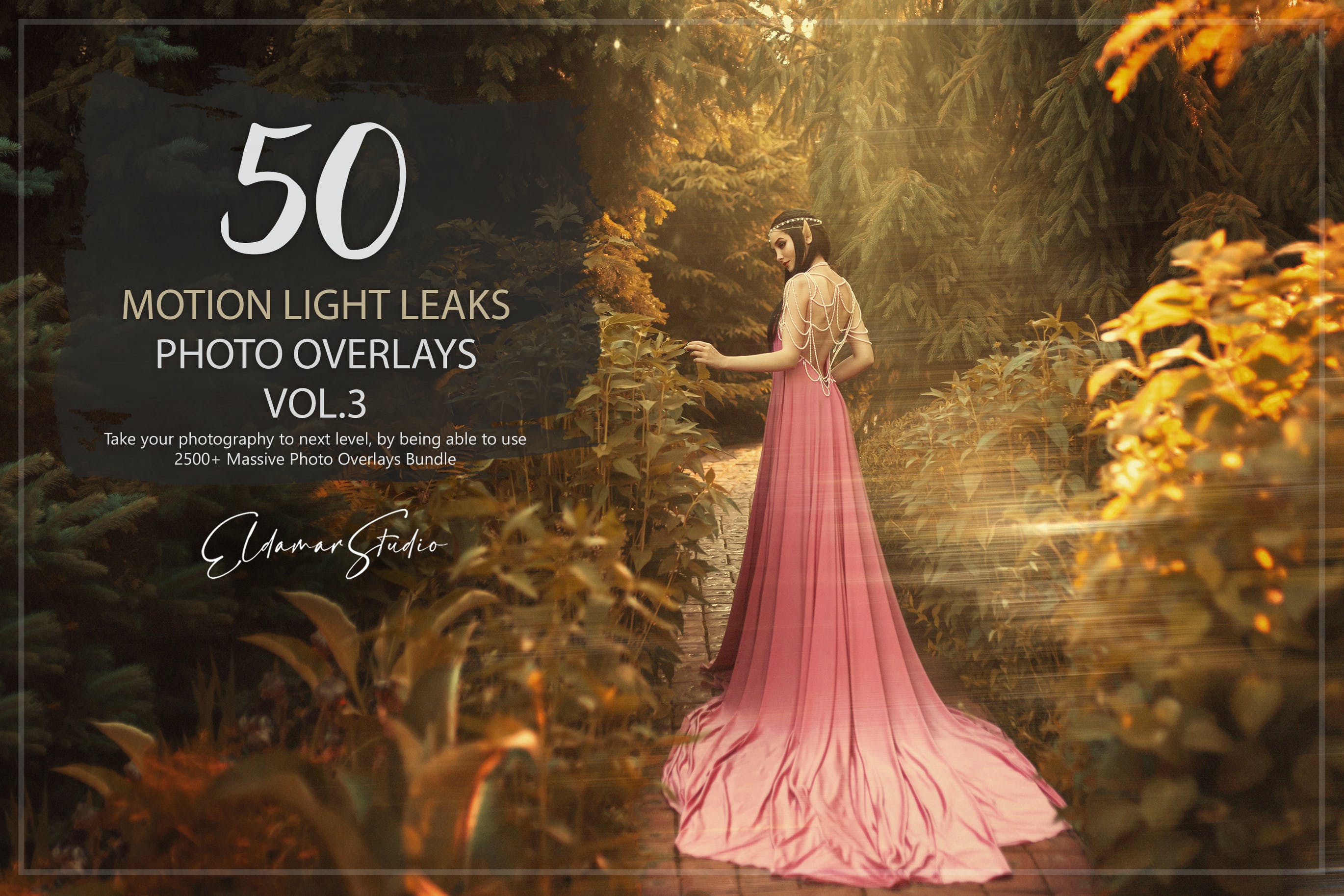 50个彩色漏光照片叠层背景素材v3 50 Motion Light Leaks Photo Overlays – Vol. 3 图片素材 第1张